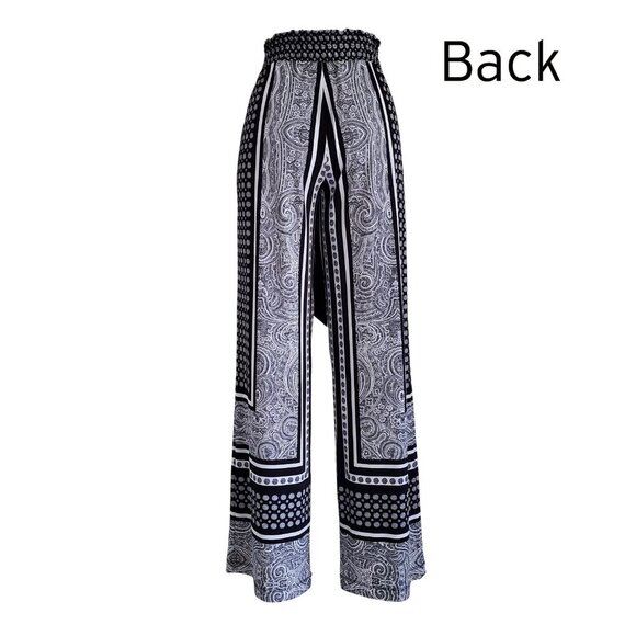 International Concepts Wide-Leg Pants Palazzo Pants BW Carrara Marble S - Picture 4 of 14